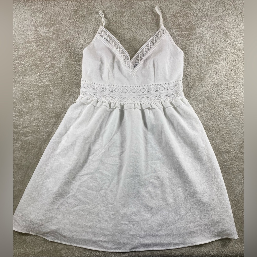 Loness White women’s summer dress size small 4 # 76